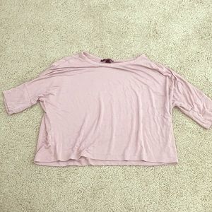 Pink cropped forever 21 top